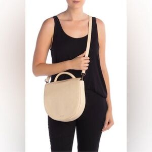 Matt & Nat Beige Cream Parabole Vegan Leather Crossbody Purse